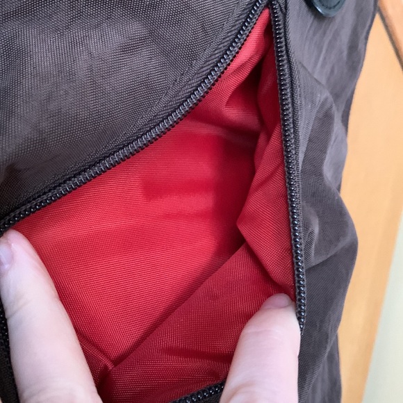 Baggallini Metro brown vegan woven nylon 1 or 2 strap convertible backpack EUC - Picture 6 of 15